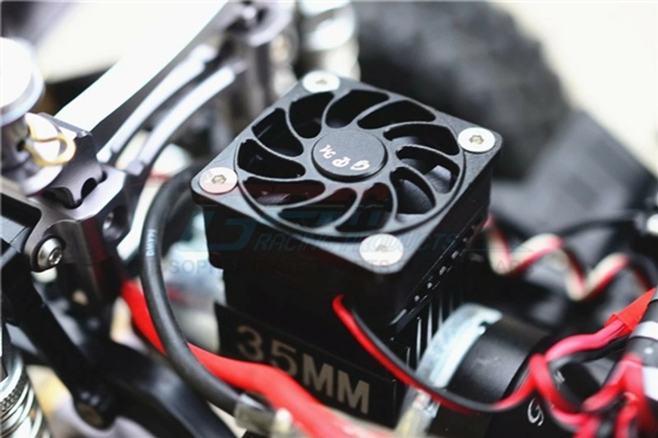GPM Racing Ed Aluminum 35mm Motor Heatsink & Fan For TRX-4 4 GPM Racing Ed Aluminum 35mm Motor Heatsink & Fan For TRX-4 - Image 2
