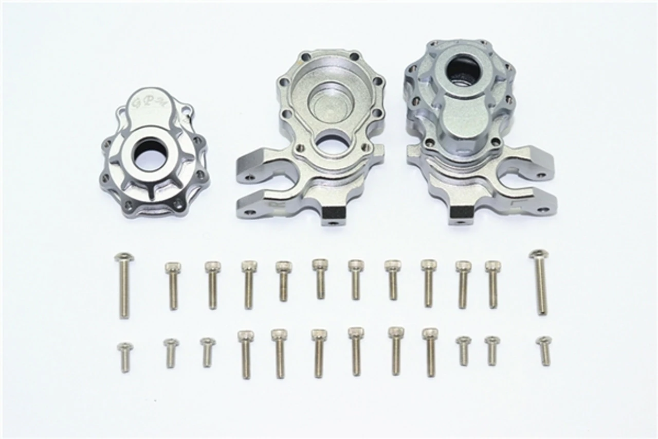 GPM Racing Unmetal Aluminum Front Inner & Outer Portal Drive Housings For TRX-4 3 GPM Racing Unmetal Aluminum Front Inner & Outer Portal Drive Housings For TRX-4