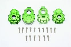GPM Racing Aluminum Rear Inner & Outer Portal Drive Housings For TRX-4 (Green)
