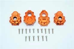 GPM Racing Orange Aluminum Rear Inner & Outer Portal Drive Housings For TRX-4