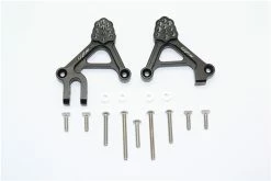 GPM Racing Black Aluminum Adjustable Front Shock Tower Mounts For TRX-4