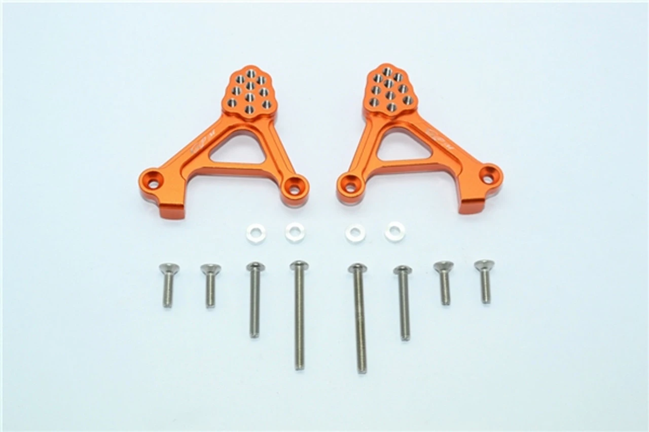 GPM Racing Orange Aluminum Adjustable Rear Shock Tower Mounts For TRX-4 3 GPM Racing Orange Aluminum Adjustable Rear Shock Tower Mounts For TRX-4