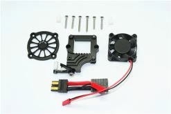 GPM Racing Black Aluminum ESC Cooling Fan & EZ On/Off Switch For TRX-4