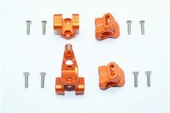 GPM Racing Orange Aluminum Front & Rear Axle Mount Set For Suspension Links On TRX-4