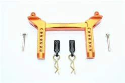 GPM Racing Orange Aluminum Front Body Mount Post Set For TRX-4