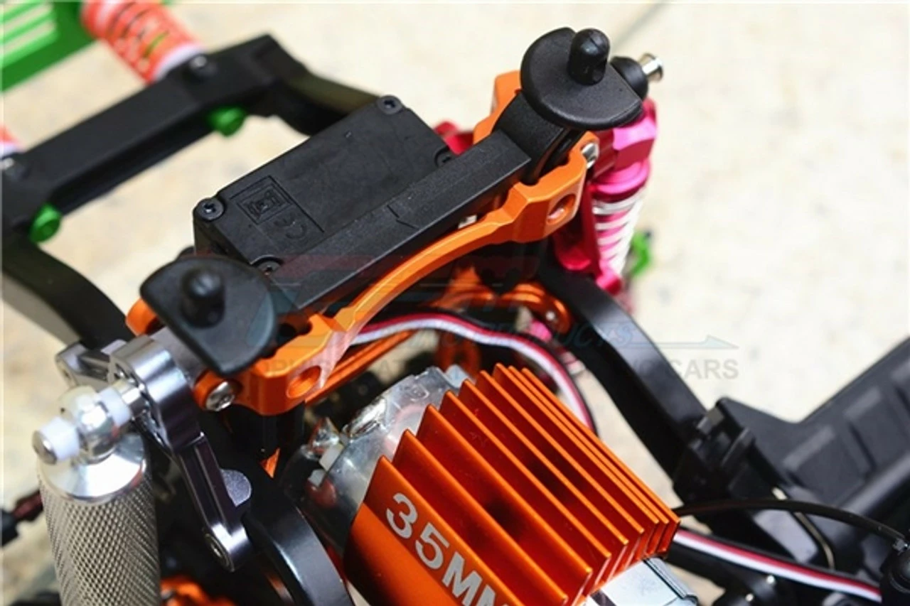 GPM Racing Orange Aluminum Front/Rear Body Post Mount For TRX-4 4 GPM Racing Orange Aluminum Front/Rear Body Post Mount For TRX-4 - Image 2