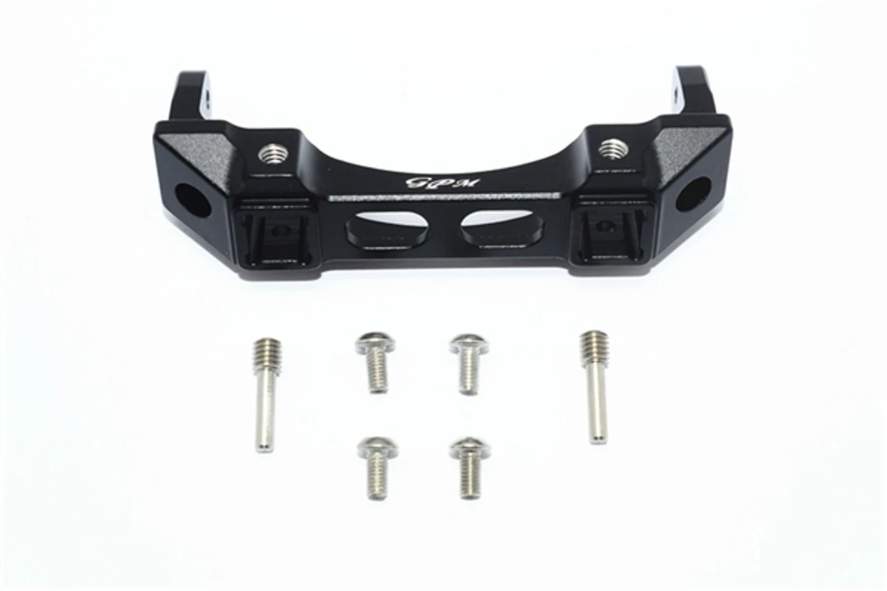 GPM Racing Black Aluminum Front Bumper Mount For TRX-4 3 GPM Racing Black Aluminum Front Bumper Mount For TRX-4