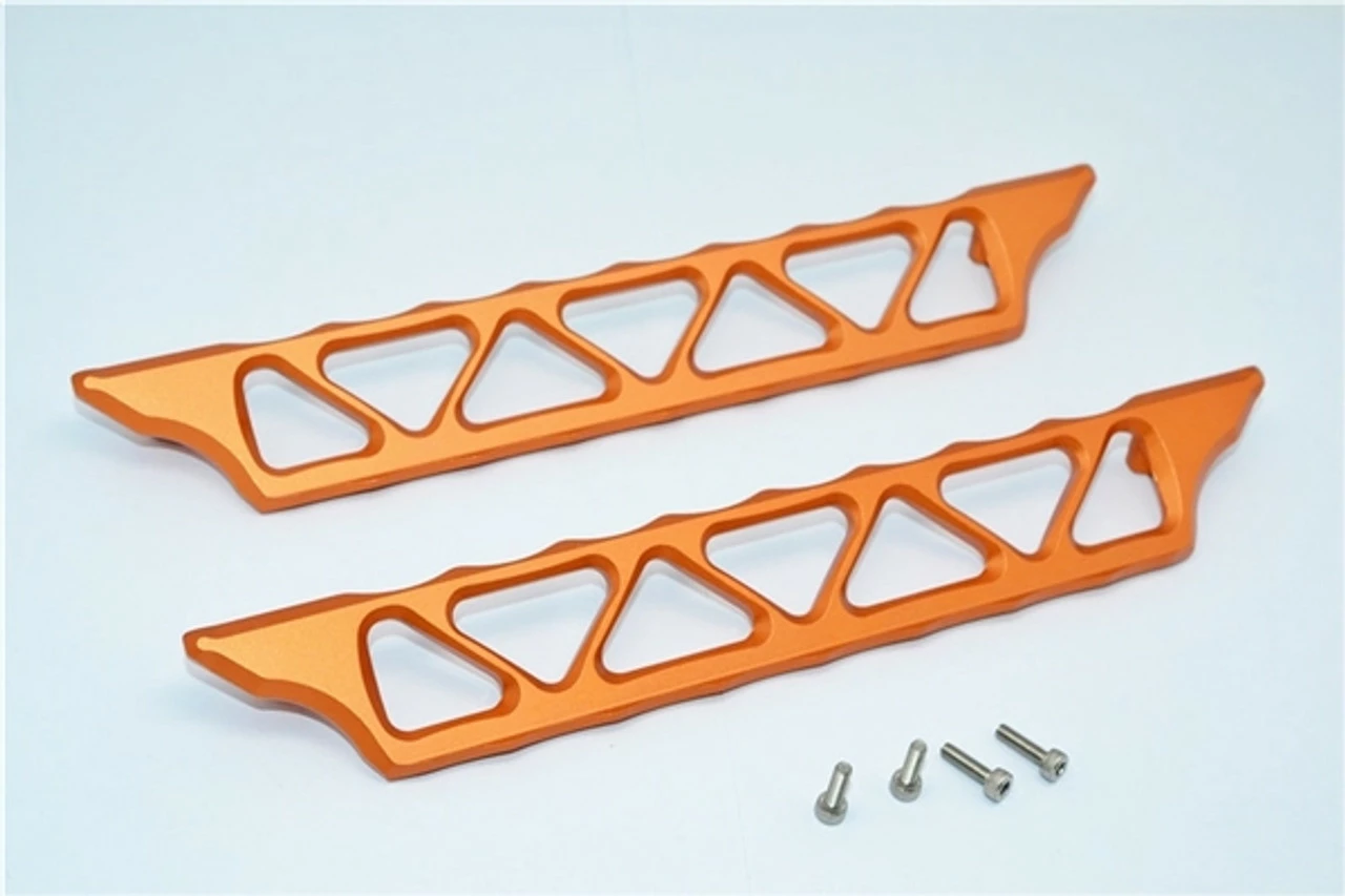 GPM Racing Orange Aluminum Chassis Nerf Bars For X-Maxx 3 GPM Racing Orange Aluminum Chassis Nerf Bars For X-Maxx