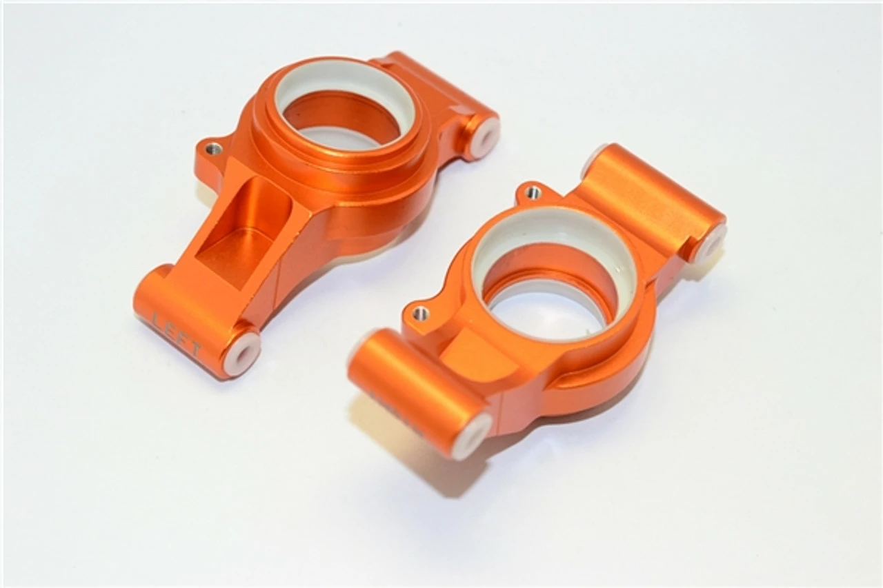 GPM Racing Orange Aluminum Rear Stub Axle Carriers For X-Maxx 3 GPM Racing Orange Aluminum Rear Stub Axle Carriers For X-Maxx