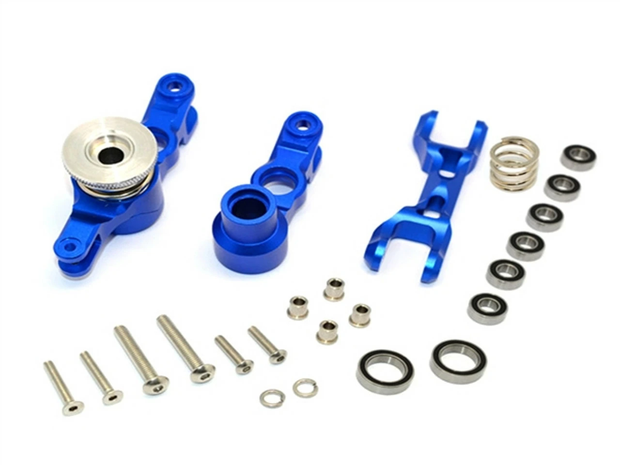 GPM Racing Blue Aluminum Steering Bellcrank Assembly & Servo Saver For X-Maxx 3 GPM Racing Blue Aluminum Steering Bellcrank Assembly & Servo Saver For X-Maxx