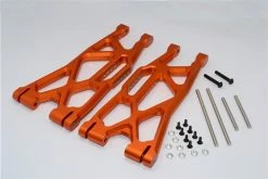 GPM Racing Orange Aluminum Lower Suspension Arms (Fr/R) For X-Maxx