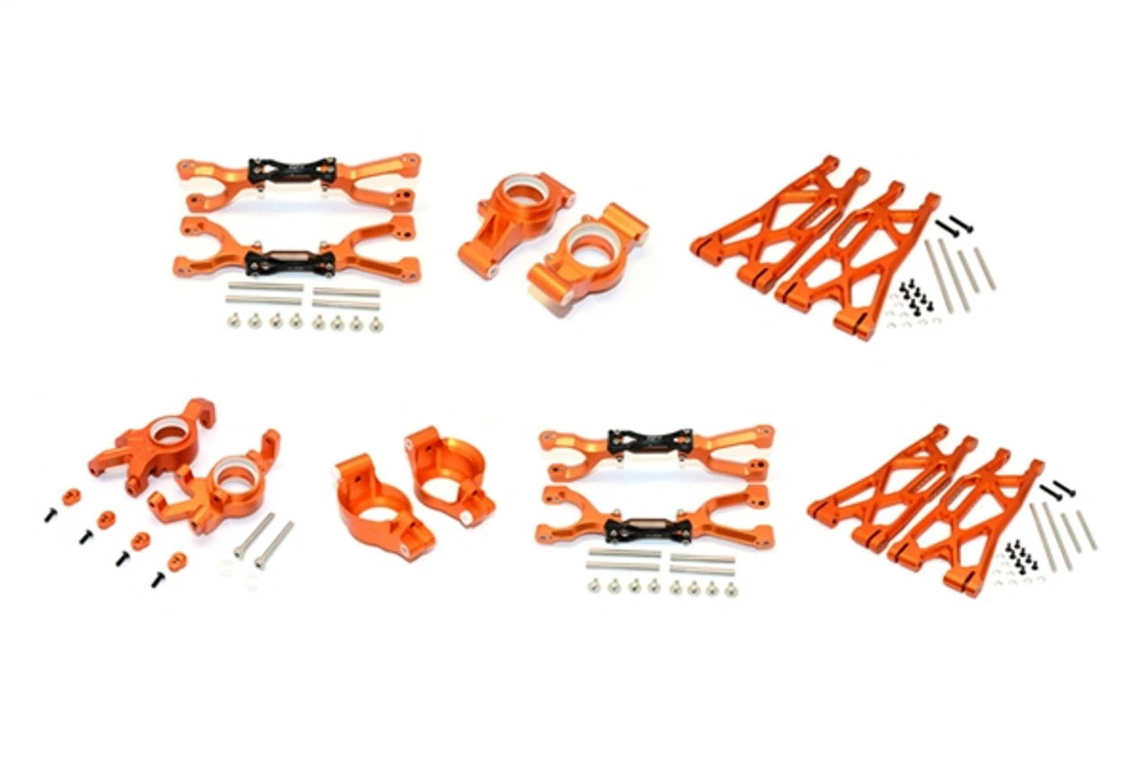 GPM Racing X-Maxx Complete Aluminum Suspension Upgrade (Orange) 3 GPM Racing X-Maxx Complete Aluminum Suspension Upgrade (Orange)
