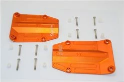 GPM Racing Orange Aluminum Center Skid Plate Set For X-Maxx