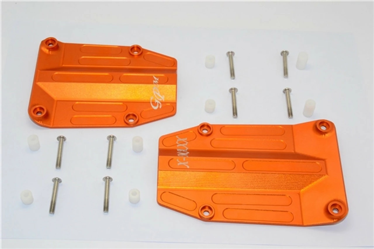 GPM Racing Orange Aluminum Center Skid Plate Set For X-Maxx 3 GPM Racing Orange Aluminum Center Skid Plate Set For X-Maxx
