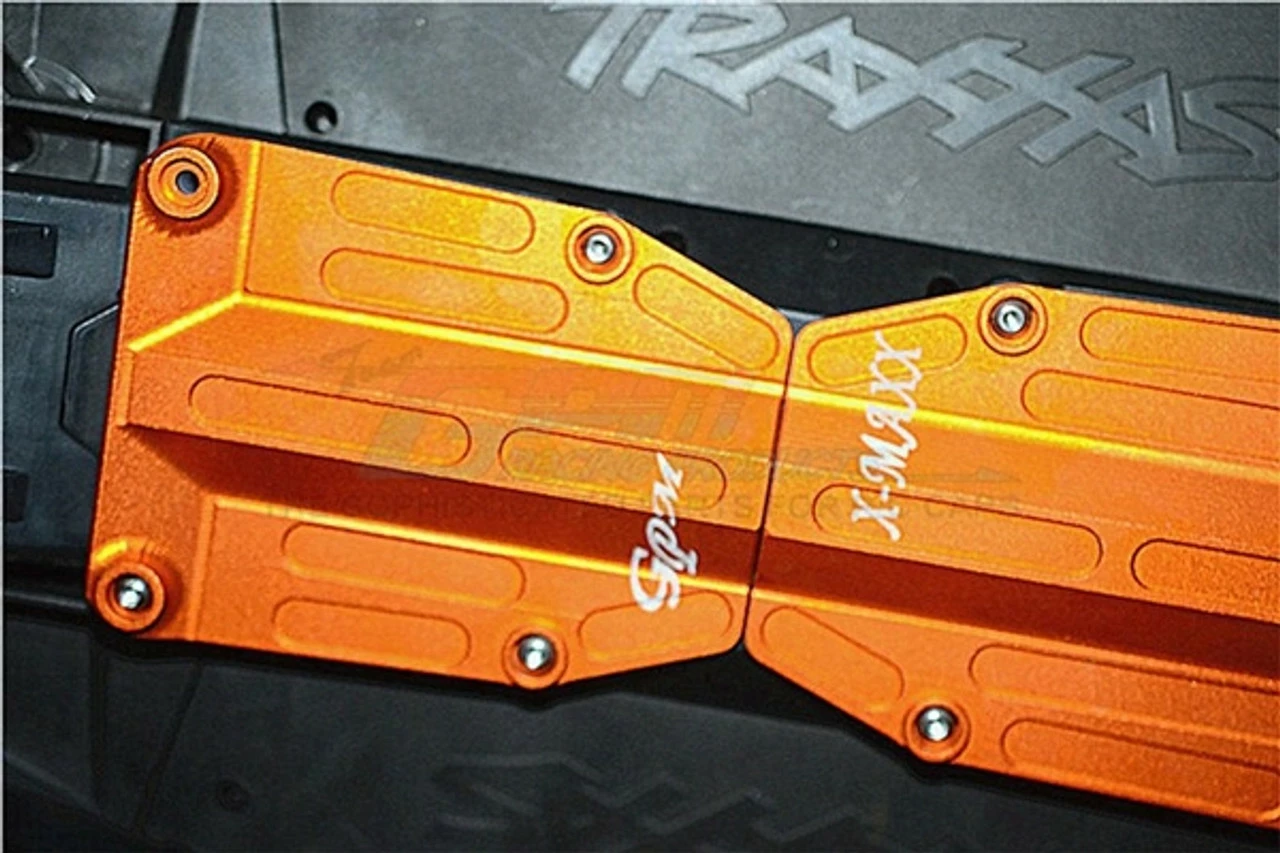 GPM Racing Orange Aluminum Center Skid Plate Set For X-Maxx 4 GPM Racing Orange Aluminum Center Skid Plate Set For X-Maxx - Image 2