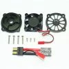 GPM Racing Black Aluminum Motor Heatsink Cooling Fan For UDR