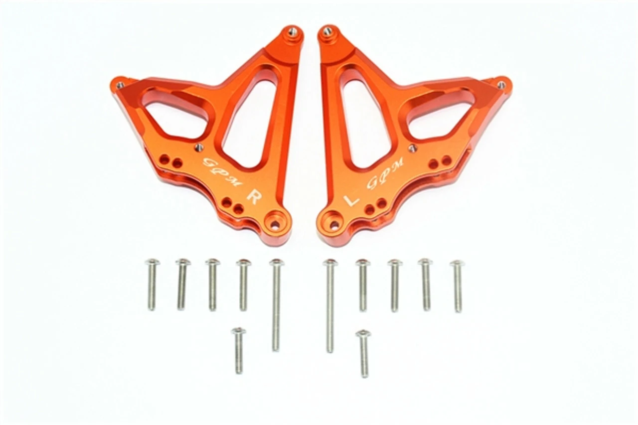 GPM Racing Orange Aluminum Rear Shock Mounts For UDR 3 GPM Racing Orange Aluminum Rear Shock Mounts For UDR