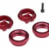 Hot Racing Traxxas UDR Red Aluminum Shock Upgrade Kit W/Spring Adjusters & Retainer Cups