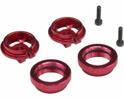 Hot Racing Traxxas UDR Red Aluminum Shock Upgrade Kit W/Spring Adjusters & Retainer Cups