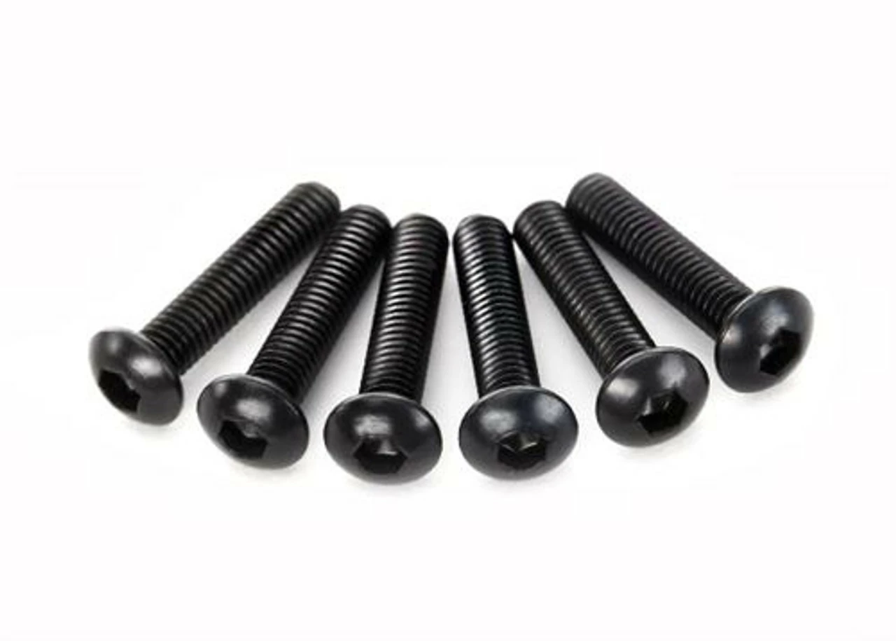 Traxxas 3x14mm Button-Head Machine Screws (6) (Hex Drive) 3 Traxxas 3x14mm Button-Head Machine Screws (6) (Hex Drive)