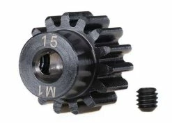 Traxxas 15-Tooth 1.0M Machined Steel Pinion Gear 5mm Bore W/Set Screw