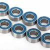 Traxxas 4x8x3mm Blue Rubber Sealed Ball Bearings (8)