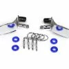 Traxxas TRX-4 Blazer Chrome Side Mirrors W/O-Rings & Body Clips (4) For #8130 Body