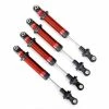 Traxxas TRX-4 GTS Red Aluminum Shocks For #8140R TRX-4 Long Arm Lift Kit