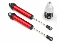 Traxxas UDR Red Aluminum GTR 134mm Assembled Front Shocks (no Threads) (2)