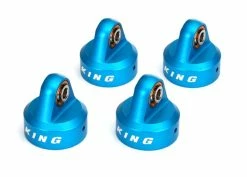 Traxxas King Shocks UDR Blue Aluminum Shock Caps (4)