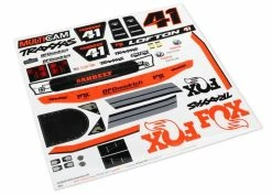 Traxxas Unlimited Desert Racer Fox Edition Decal Set