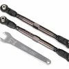 Traxxas TUBES Dark Titanium Anodized 7075-T6 Aluminum Front 102mm Toe Links