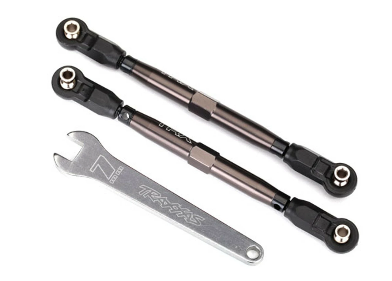 Traxxas TUBES Dark Titanium Anodized 7075-T6 Aluminum Front 102mm Toe Links 3 Traxxas TUBES Dark Titanium Anodized 7075-T6 Aluminum Front 102mm Toe Links
