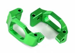 Traxxas Maxx Green 6061-T6 Aluminum Caster Blocks C-Hubs W/4x22mm Pins (4), 3x6mm BCS (4), & Retainers (4)