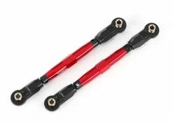 Traxxas Maxx Front TUBES Red 7075-T6 Aluminum Toe Links (88mm) W/Rod Ends & Wrench