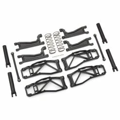 Traxxas Maxx 4S Black WideMaxx Suspension Kit - Includes Front & Rear Suspension Arms, Front Toe Links, Rear Shock Springs