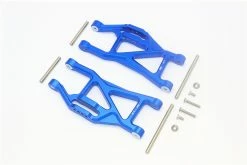 GPM Racing Blue Aluminum Lower Fr/Rr Suspension Arms For Maxx 4S